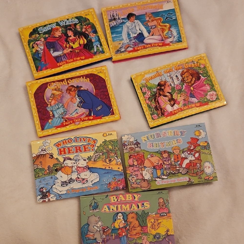 Seven Rhyming pop up story books